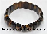 CTB18 8 inches 20*30mm  tiger eye stretch bracelet wholesale