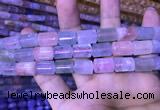 CTB262 15.5 inches 9*11mm - 9*13mm triangle natural morganite beads