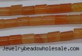 CTB303 15.5 inches 4*6mm tube red aventurine beads wholesale