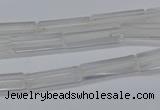 CTB310 15.5 inches 4*13mm tube white crystal beads wholesale