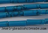 CTB342 15.5 inches 4*13mm tube imitation turquoise beads wholesale