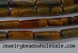 CTB352 15.5 inches 4*13mm tube tiger eye beads wholesale