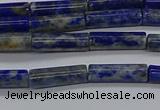 CTB356 15.5 inches 4*13mm tube lapis lazuli beads wholesale