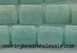 CTB546 15.5 inches 10*13mm triangle amazonite beads wholesale