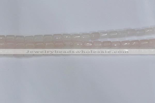 CTB700 15.5 inches 6*8mm tube rose quartz beads wholesale