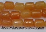 CTB703 15.5 inches 6*8mm tube pink aventurine beads wholesale