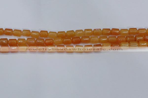 CTB703 15.5 inches 6*8mm tube pink aventurine beads wholesale