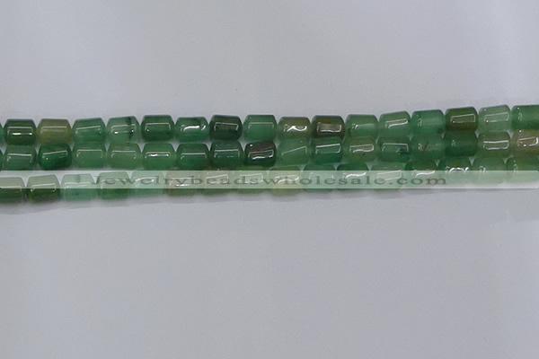 CTB705 15.5 inches 6*8mm tube green aventurine beads wholesale