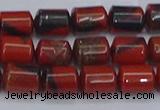 CTB708 15.5 inches 6*8mm tube red jasper beads wholesale