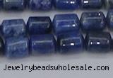 CTB716 15.5 inches 6*8mm tube blue dumortierite beads wholesale