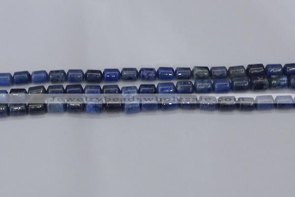 CTB716 15.5 inches 6*8mm tube blue dumortierite beads wholesale