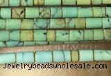 CTB802 15.5 inches 1mm tube turquoise beads wholesale