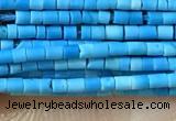 CTB803 15.5 inches 1mm tube turquoise beads wholesale