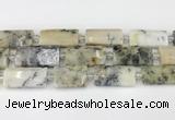 CTB850 13*25mm - 15*28mm faceted flat tube gemstone beads