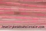 CTB969 15 inches 2*4mm tube rose quartz beads