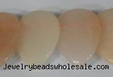 CTD02 Top drilled 22*30mm flat teardrop pink aventurine beads