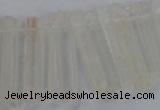 CTD1620 Top drilled 5*25mm - 6*45mm sticks white crystal beads