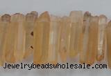 CTD1630 Top drilled 5*20mm - 8*30mm sticks red quartz beads