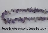 CTD1641 Top drilled 10*14mm - 10*18mm faceted nuggets amethyst beads