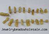 CTD1652 Top drilled 10*20mm - 15*40mm freeform druzy agate beads