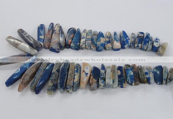 CTD1666 Top drilled 8*25mm - 15*50mm sticks agate gemstone beads