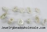 CTD1680 Top drilled 15*25mm - 30*35mm nuggets druzy agate beads