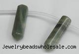 CTD1801 Top drilled 10*30mm - 10*32mm sticks seaweed quartz beads