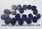 CTD1922 Top drilled 25*35mm - 40*50mm freeform lapis lazuli beads