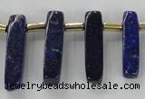 CTD1923 Top drilled 6*20mm - 8*45mm sticks lapis lazuli beads