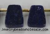 CTD1925 Top drilled 20*25mm - 22*28mm trapezoid lapis lazuli beads