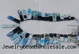 CTD1988 Top drilled 10*25mm - 12*50mm sticks agate gemstone beads