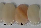 CTD21 Top drilled 20*30mm oval pink aventurine beads wholesale