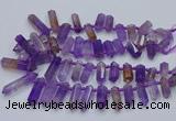 CTD2110 Top drilled 10*25mm - 12*45mm sticks ametrine beads