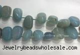 CTD2126 Top drilled 15*25mm - 18*25mm freeform agate beads