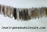 CTD2160 Top drilled 8*20mm - 10*40mm sticks agate gemstone beads