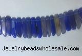 CTD2168 Top drilled 8*20mm - 10*40mm sticks agate gemstone beads