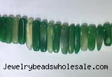 CTD2169 Top drilled 8*20mm - 10*40mm sticks agate gemstone beads