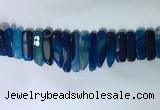 CTD2170 Top drilled 8*20mm - 10*40mm sticks agate gemstone beads