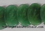 CTD23 Top drilled 20*30mm oval green aventurine beads wholesale