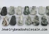 CTD2343 Top drilled 16*18mm - 20*30mm faceted freeform jade beads