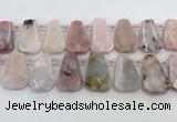 CTD2359 Top drilled 16*18mm - 20*30mm freeform pink opal beads