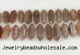 CTD2394 Top drilled 13*30mm - 14*42mm sticks moonstone beads