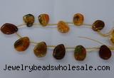 CTD2565 15.5 inches 18*25mm - 30*40mm freeform agate beads