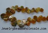 CTD2601 Top drilled 13*18mm - 23*33mm freeform agate beads