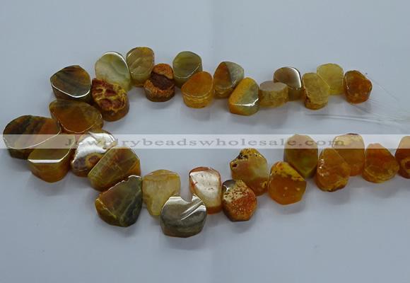 CTD2601 Top drilled 13*18mm - 23*33mm freeform agate beads