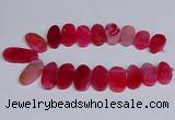 CTD2746 Top drilled 18*25mm - 22*40mm freeform agate beads