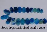 CTD2747 Top drilled 18*25mm - 22*40mm freeform agate beads