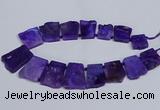 CTD2755 Top drilled 25*30mm - 35*45mm freeform agate beads