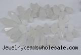 CTD2859 Top drilled 15*20mm - 22*50mm sticks quartz beads