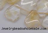 CTD302 Top drilled 15*20mm - 20*25mm freeform citrine gemstone beads